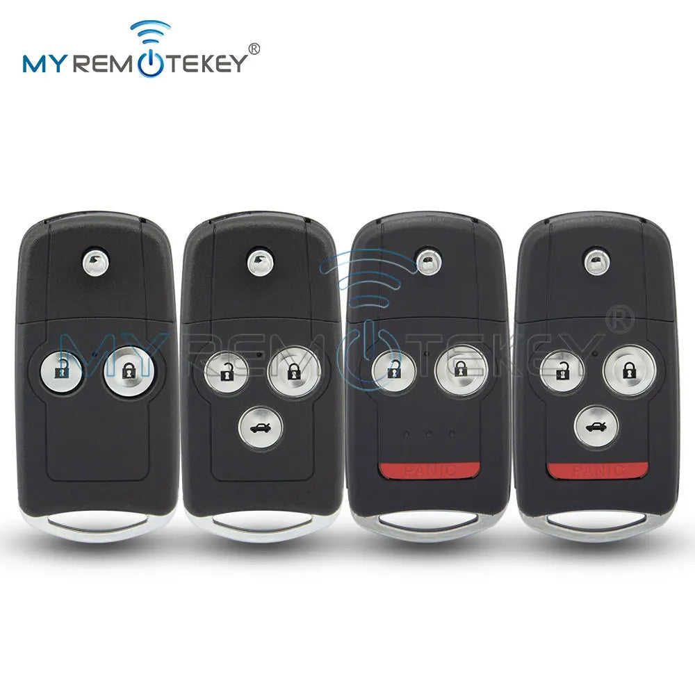 MYREMOTEKEY Flip Car Remote Key Shell Fob 2/3/4 Buttons MLBHLIK-1T for Honda Acura Civic Accord Jazz CRV HRV Key Case Housing CM World