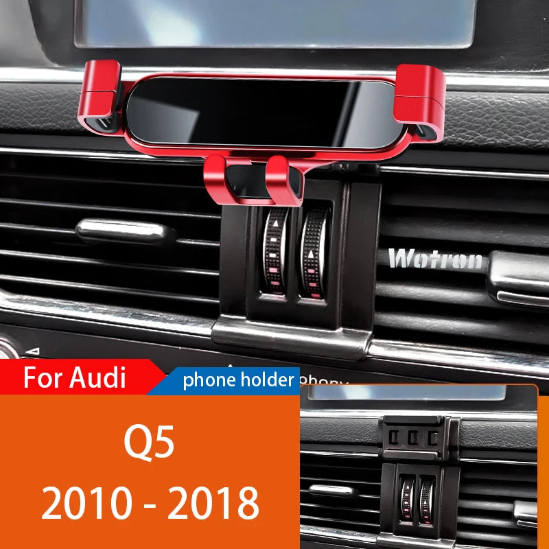 Car Phone Holder Mobile Mount Stand For Audi Q5 8R FY 2010-2023  Adjustable GPS Special Navigation Bracket Accessories CM World