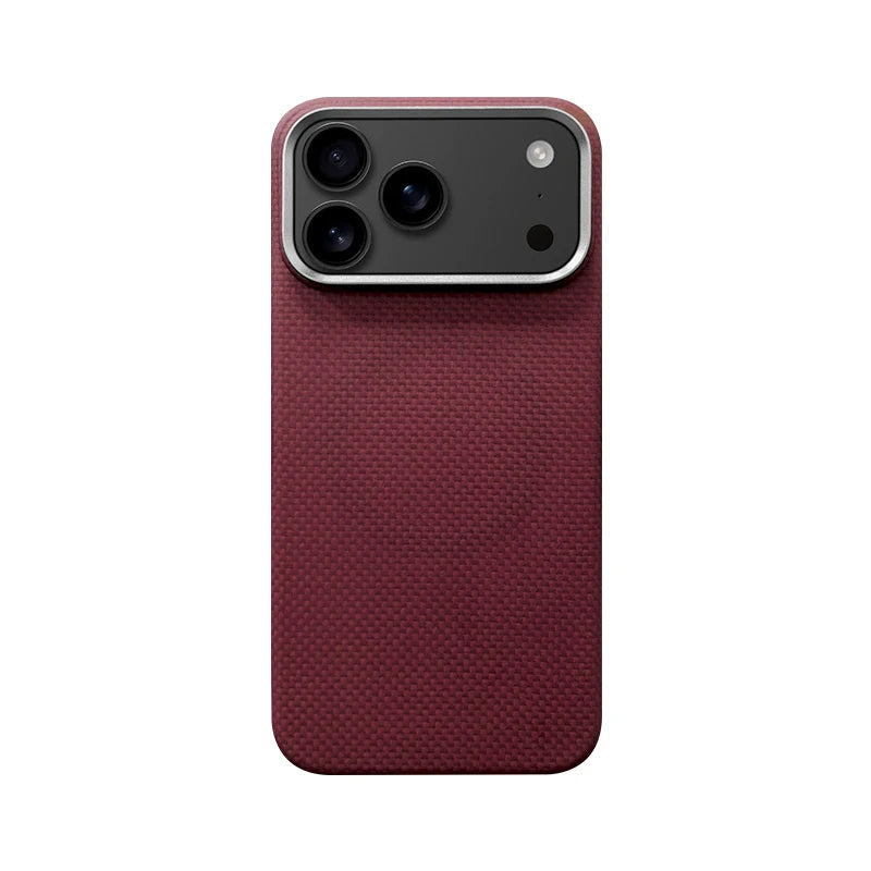 Ultra Slim Real Aramid Kevlar Carbon Fiber Business Case For IPhone 17 Air Pro Max Magnetic Charging Shockproof Protective Cover Car Mobile World