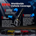 LAUNCH LTR-05 TPMS Sensor 315/433MHz Dual Frequency Universal Programmable Tire Pressure Monitor System Replacement for Car SUV CM World