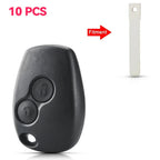 KEYYOU 10PCS New Car Remote Control Key Shell 2/3 Buttons Case For Renault Duster Modus Clio 3 Twingo Dacia Logan Sandero Kangoo CM World