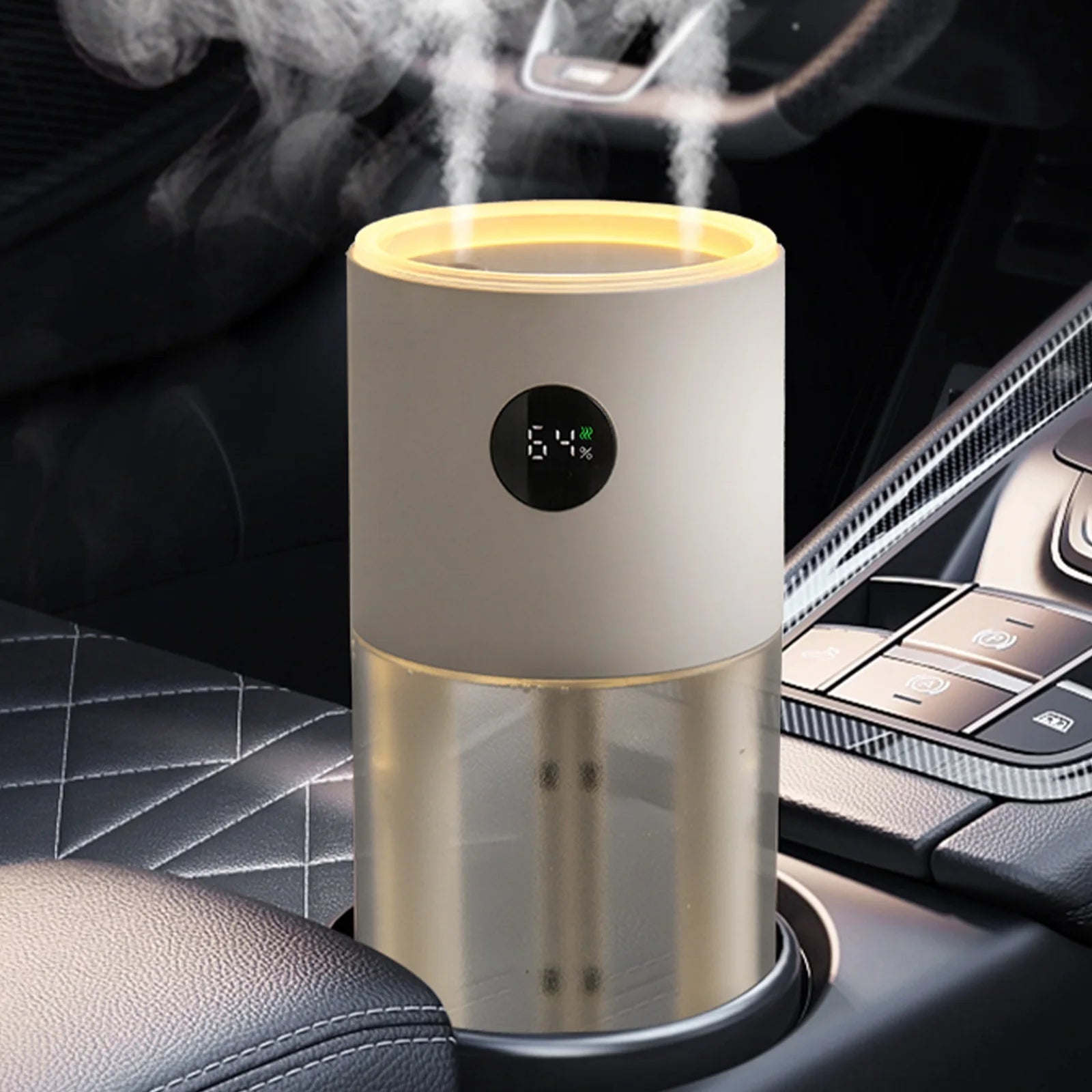 Eary 500ml USB Mini Car Humidifier Aromatherapy Air Freshener for Essential Oils 3000mAh Portable Auto Home Bedroom Office Use CM World