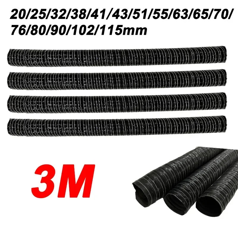 3M Silicone Car Hood Air Intake Pipe Air Ducting Hose Tube 20/25/32/38/41/43/51/55/60/63/65/70mm Coat Heat Resistant Flexible