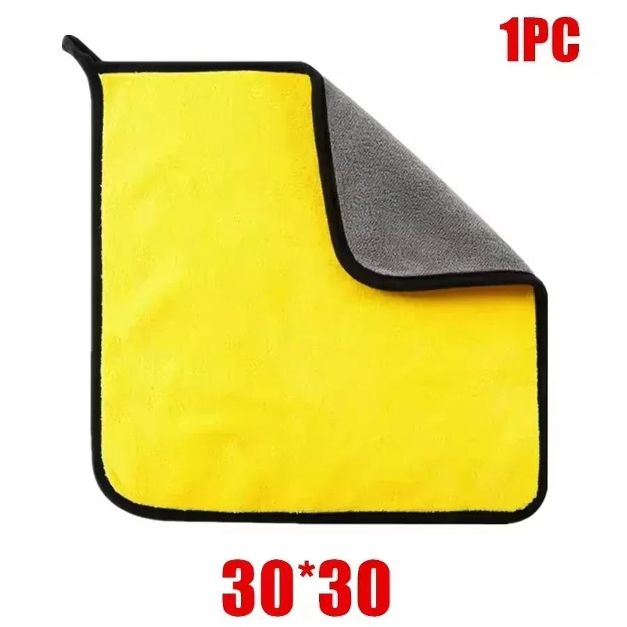 10-1Pcs Microfiber Cleaning Towel Car Cleaning Cloths Professional Detailing Car Drying Microfiber Towel Wash Towels Accessories