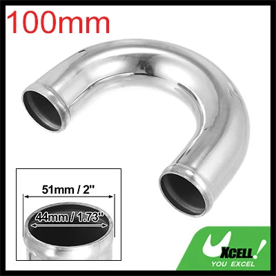 Uxcell Bend Elbow Tube Aluminum Alloy Car Univesral 25/38/45/51/63/76/89/102mm OD 100mm Length 90/180 Ddgree Air Intake Tube CM World