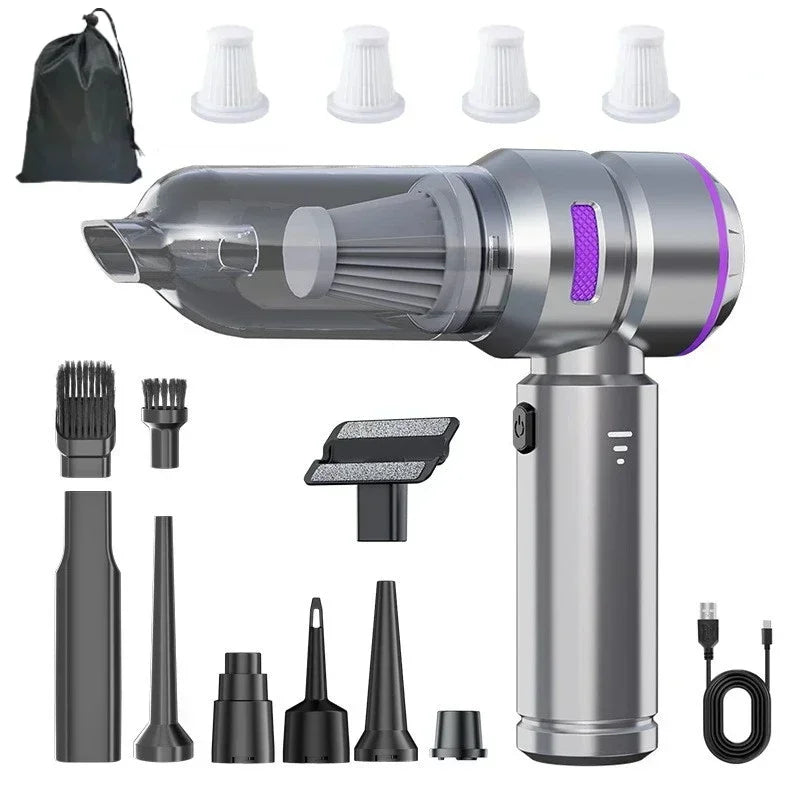 Car Vacuum Cleaner High Power Portable Handheld Wireless Brushless Motor Cleaning Machine Powerful Air Duster for Home Appliance CM World