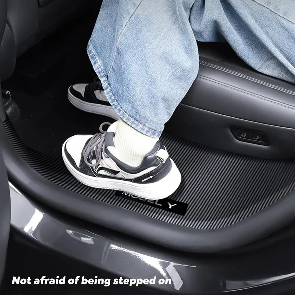 For Tesla New Model Y Launch Juniper 2025 ABS Front Rear Door Sill Protector Threshold Strip Anti-kick Guard Panel Waterproof CM World