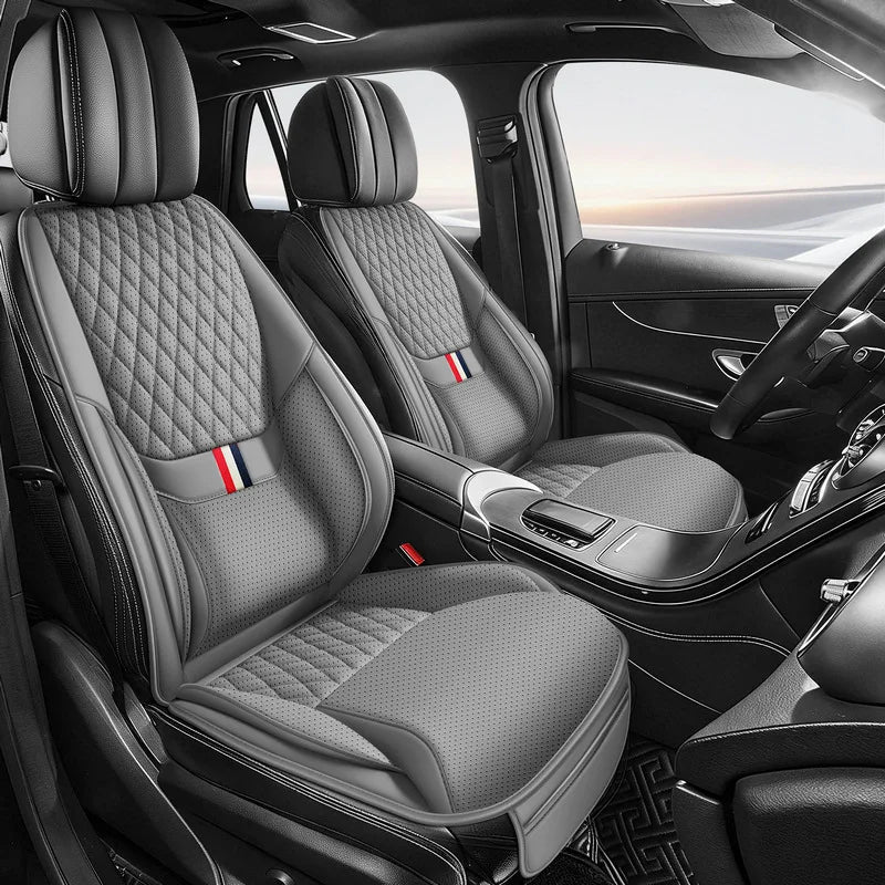 Universal Ergonomic Car Seat Cover Built-in 6cm Lumbar Support and Leg Bolster Breathable SUV Sedan Cushion Car Seat Protection