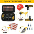 All-in-One Tire Repair Kit: Car Motorcycle Bike Truck Emergency Puncture Plug Tool with Rubber Strips - Roadside & Garage Use CM World