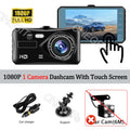 Touch Screen Dual-Lens Car DVR 4-inch 1080P Dash Cam for Cars Video Recorder Optional Rear View Camera 24H Parking Monitor