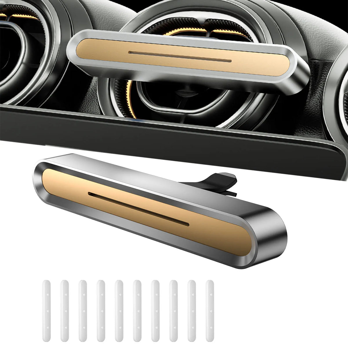 Luxury Car Air Freshener Long Lasting Fragrances Auto Air Outlet Perfume Freshener Car Aroma Diffuser Vent Clip