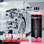 Concentrate Car Wash Shampoo with Wax High Gloss Ceramic Soap  Superior Surface Cleanser Automotive Washing Shampoo 500ml CM World