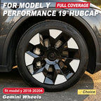 Full Rim Cover 4PCS Hub Cap 19 Inch for Tesla Model Y Wheel Cap Performance Automobile Hubcap Gemini Wheel Accessories 2018-2024