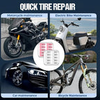Car Tire Repair Rubber Screws Kit Universal Repair Nails Screw with Screwdriver for Car Motorcycle Tubeless Tyre Puncture Tool