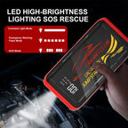 2026 New Smart Jump Starter 12V Car Battery Booster, Portable Power Bank with LED Light & Quick Charge Function