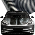 145cmx200cm Carbon Fiber Vinyl Film Car Styling Wrapping Sheet Roll Film Automobiles DIY for Car Hood Roof Stickers Accessories Car Mobile World
