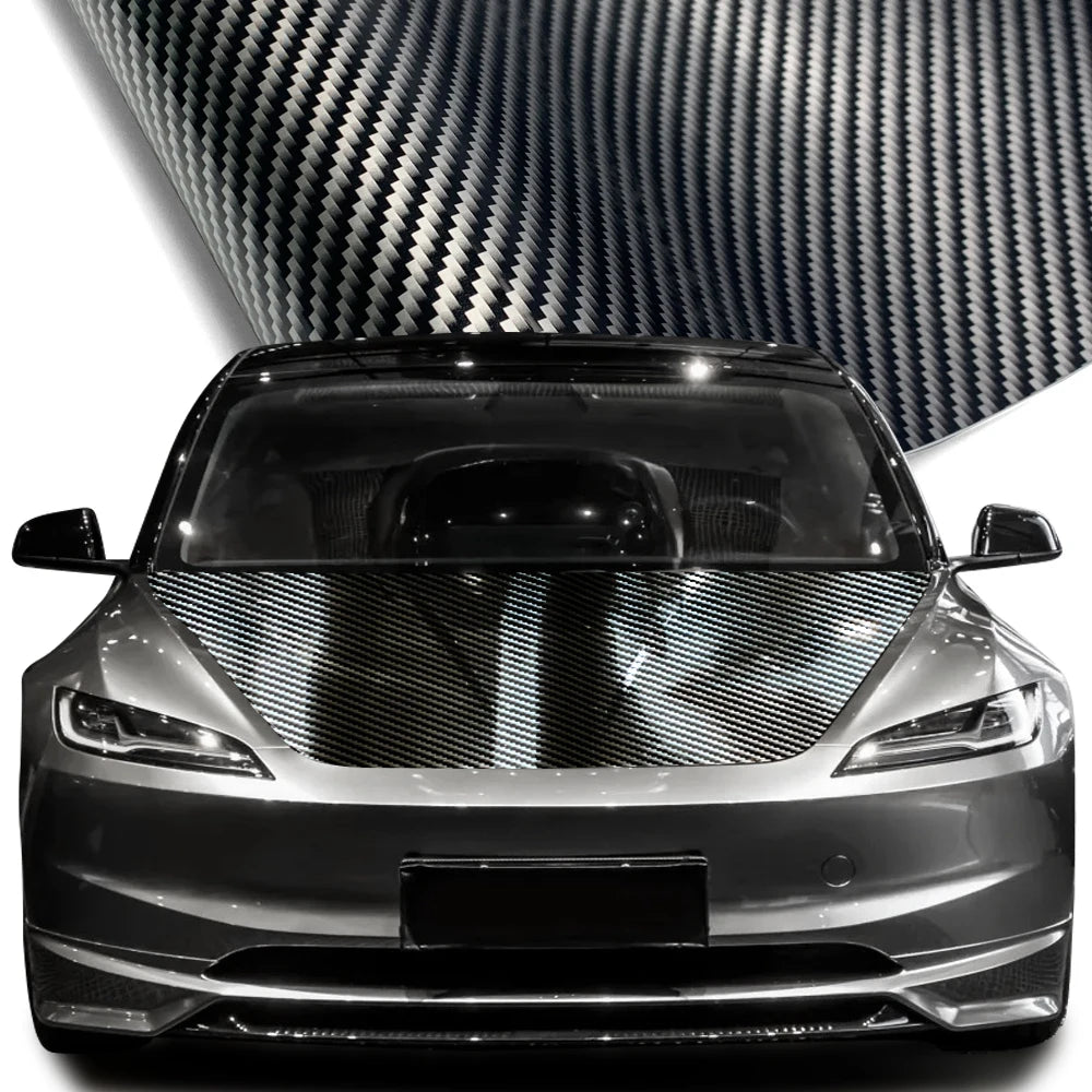 145cmx200cm Carbon Fiber Vinyl Film Car Styling Wrapping Sheet Roll Film Automobiles DIY for Car Hood Roof Stickers Accessories Car Mobile World