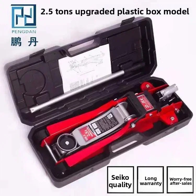 Durable  Jack Horizontal Hydraulic Car with Thickened Hand Crank 2.5 Off-road Car Hydraulic Tire Replacement 2 Tons 3 Tons