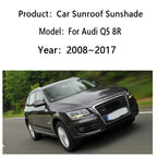 Car Sunshades For Audi Q5 2012 2008~2017 2009 8R Sunroof Shades Electrostatic Adsorption Visor Sun Protection Auto Accessories