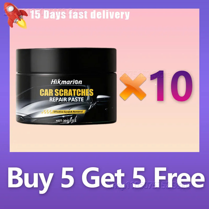 30g Car Scratch Repair Paste Auto Paint Scratch Remover Polishing Wax for Light Scratches Swirl Marks Scuffs Car Body Care