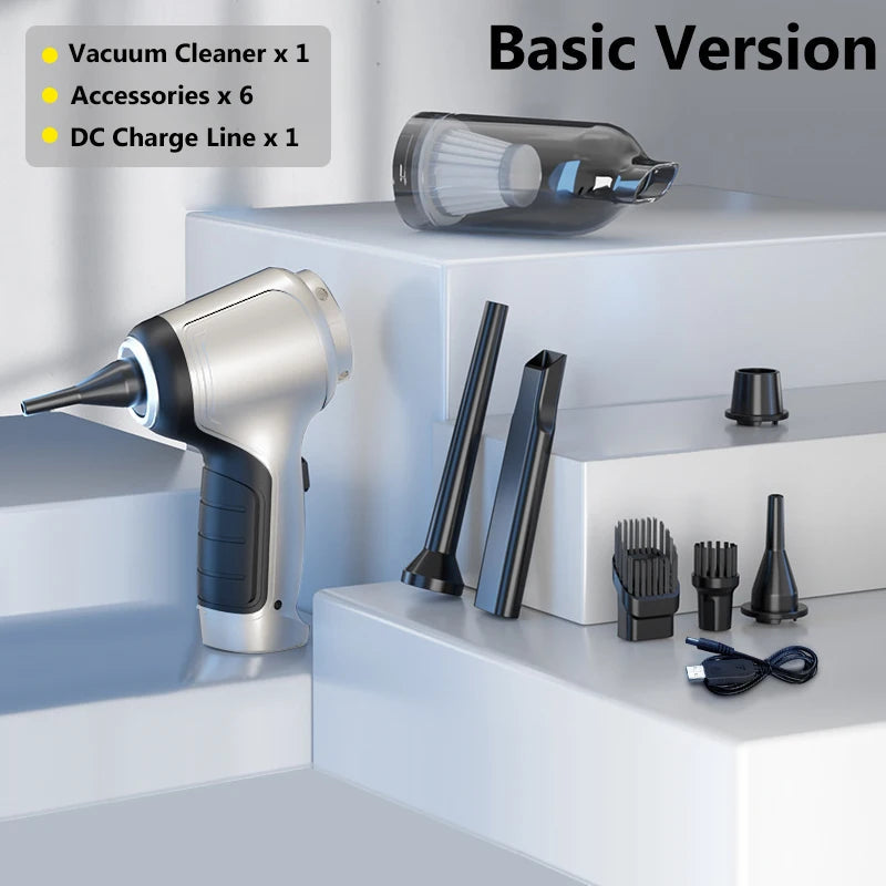 95000Pa Wireless Car Vacuum Cleaner Strong Suction Handheld Auto Vacuum Home &amp Car Dual Use Mini Vacuum Cleaner HomeAppliance CM World