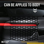 1Set Large Matte Black Honeycomb Pattern Car Stickers Van Decals Waterproof DIY SUV Window Side Body Craetive Sunshade Car Film