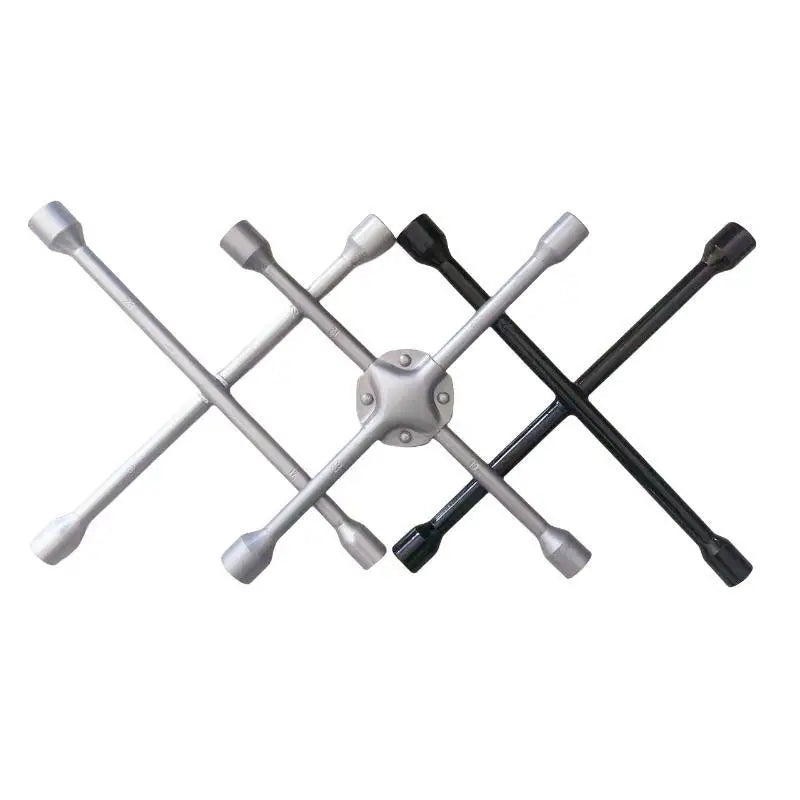 Cross Tire Wrench 14 Inch 45# Carbon Steel Rustproof Socket Tool for Car Roadside Emergency Repair Kit