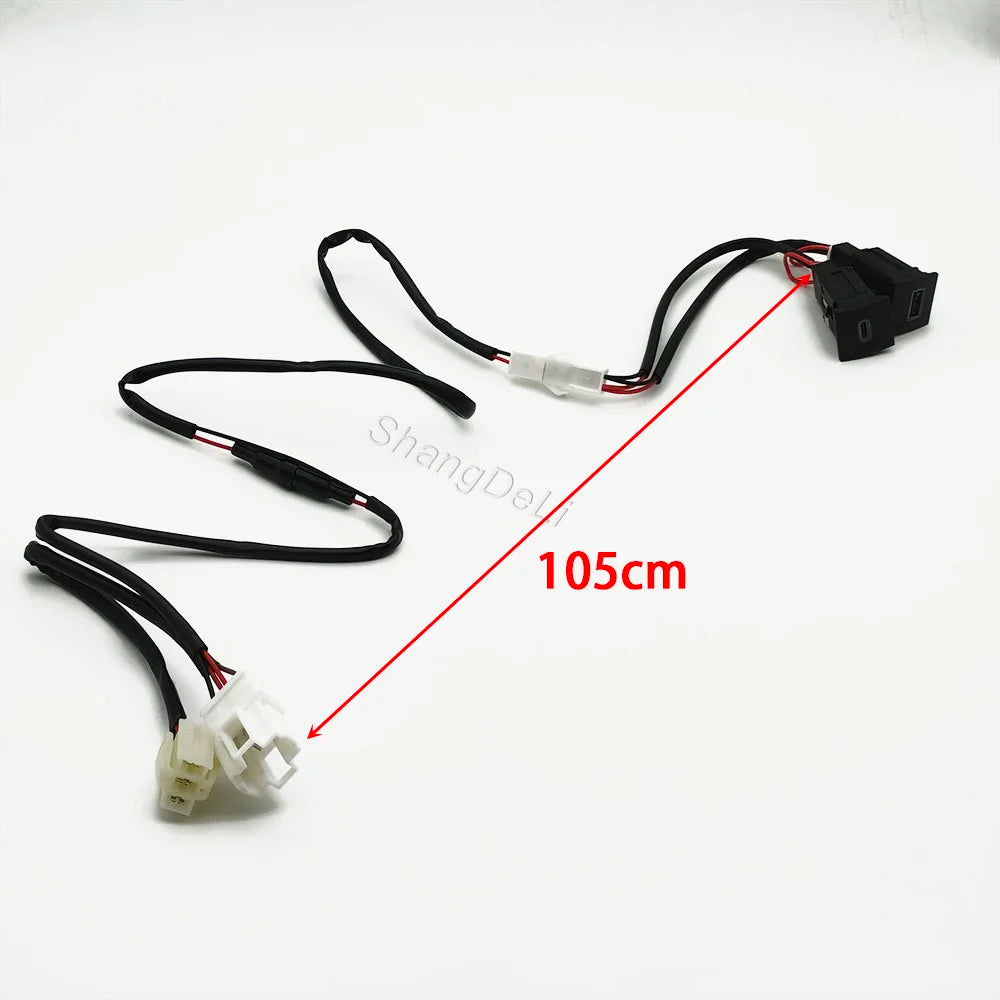 Quick Charge QC3.0 USB Interface Socket Fast Car Charger Auto Phone Charging Adapter Button Fit For Golf 6 MK6