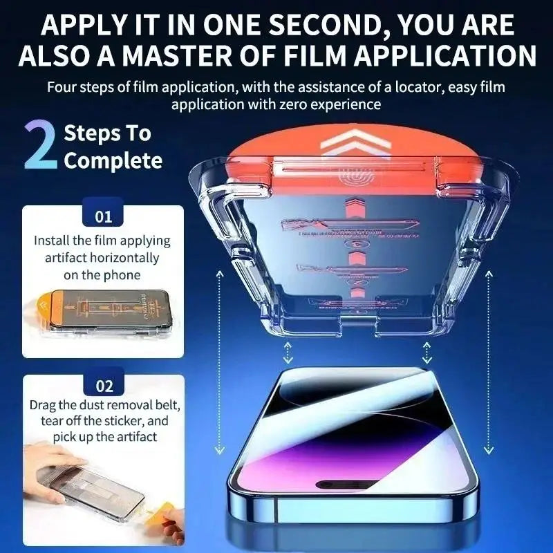 3Pcs Oleophobic Coating Dust Free Easy Installation Screen Protector for IPhone 17 16 15 14 13 12 11 15Pro Max Glass 16 Plus Air Car Mobile World
