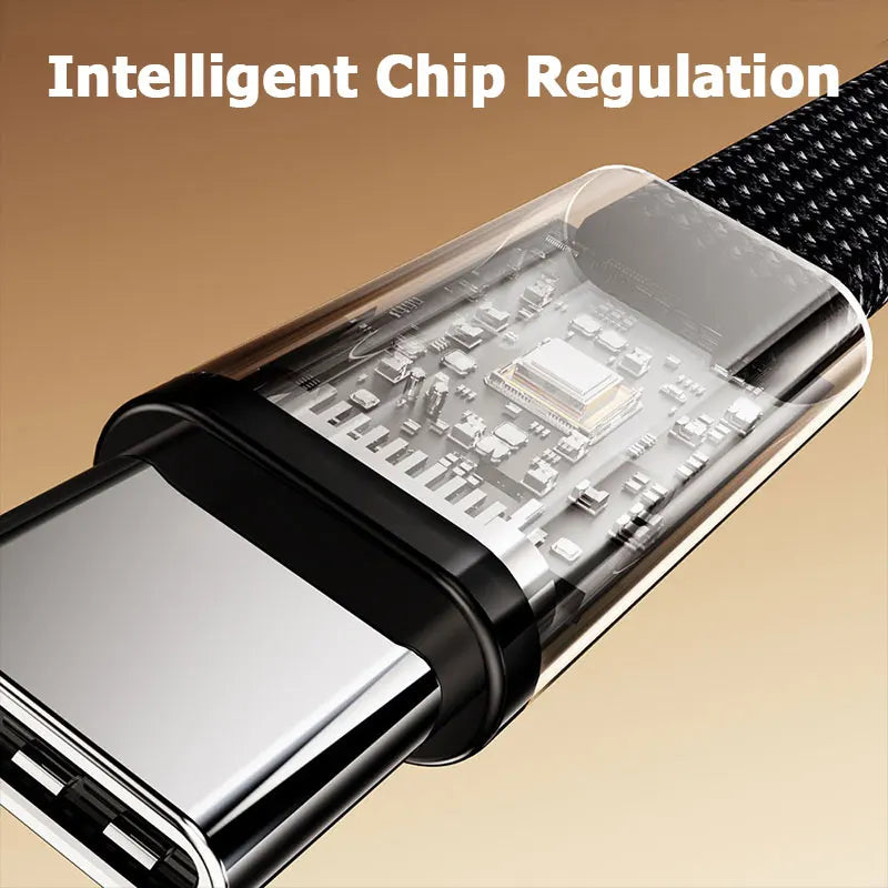 1.5m Type-C Cable Foldable Mobile Phone Holder 240W Fast Charging Data Cable Multifunction Phone Charge Bracket Dual PD Cable