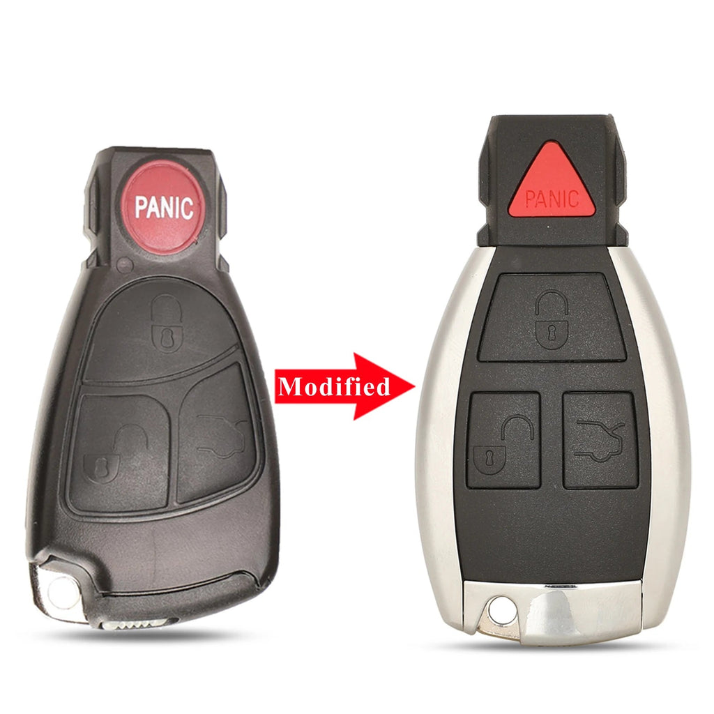 jingyuqin 2/3/4 Buttons Car Key Shell For Mercedes Benz B C E ML S CLK CL Modified Replacement Smart Auto Key Case Upgrade CM World