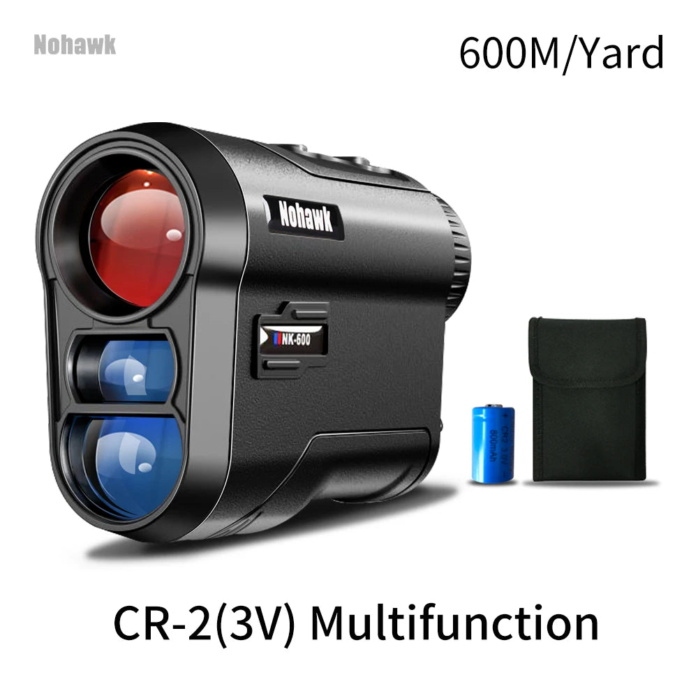 Nohawk 600M 1000Y Golf Laser Rangefinder for Hunting Range Finder With Slope Compensation for Golfer Monoculars Distance Meter CM World