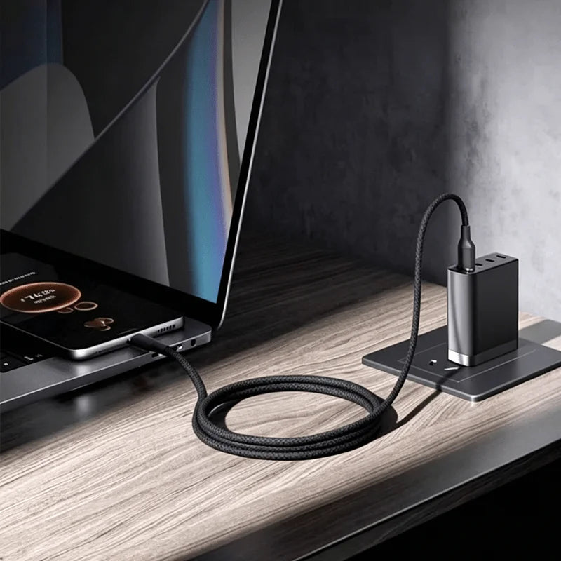 120W Type C to Type C/USB to Type C Super Fast Charging Cable Matte Surface  Data Transfer Speed FOR iPhone Xiaomi Samsung