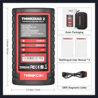 THINKCAR THINKDIAG 2 Bidirectional OBD2 Scanner All System Car Diagnostic Tool ECU Coding 15 Service FCA 1 Year free Update Car Mobile World