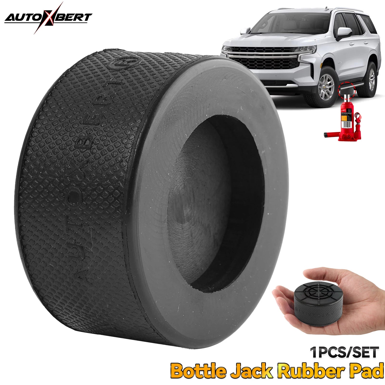Rubber Bottle Jack Pad Support Point Adapter Jacking Car Removal Repair Tool For 10 Ton Bottle Jacks Auto Accessories 60 x 30mm CM World