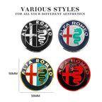 4Pcs Car Emblem Wheel Hub Center Cap Sticker Rim Badge Cover For Alfa Romeo GT 147 159 166 156 4C Spider Giulia Giulietta Tonale