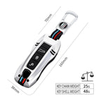 Zinc Alloy Car Smart Key Case Cover Shell Fob for Porsche New Cayenne Panamera 911 992 Taycan Car Protect Interior Accessories CM World