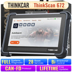 THINKCAR THINKSCAN 672 OBD2 Scanner CAN FD OBD2 Tool Bi-directional Control Full System Diagnosis 28 Resets Free for Life Car Mobile World