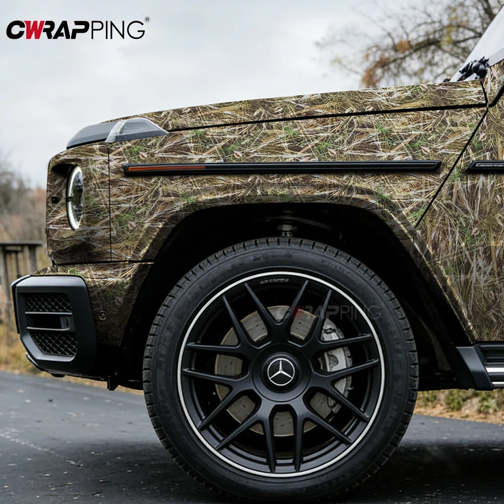 Automotive Vinyl Paper for Car Vinyl Wrap Leaf Camouflage External Car Stickers Waterproof Paint Motorcycle Vinyls Motorcycles Car Mobile World