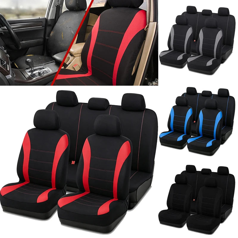 Full Interior Car Seat Cover for Universal Motors Fit Universal Automotive Seat Protector Cover Car Mobile World