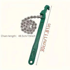 1pc 9/12inch Adjustable Belt Wrench Oil Filter Puller Strap Spanner Multi-purpose Cartridge Lids Chain Disassembly Tool Car Mobile World