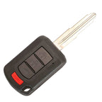jinyuqin 10pcs Head Remote Car Key Case Shell For Mitsubishi Eclipse Outlander Mirage lancer 2/3/4 Buttons Fob Housing CM World