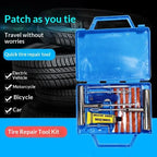 Hot Car Tire Repair Kit With Box Tire Puncture Emergency Repair Tools Car Motorcycle Bicycle Tyre Repairing Tool Set Easy To Use