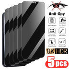 1-5PCS Privacy Screen Protector For Samsung S26 Ultra S25 A17 A16 A56 5G A55 A57 A36 A06 A07 A52 A37 A26 Anti Spy Tempered Glass