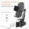 Car Mounted Display Screen Mobile Phone Holder 360 Degree Freely Rotation Foldable Mount Usded for Car Electric Vehicle CM World