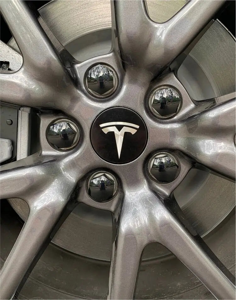 4PCS 25PCS 56mm for Tesla Model 3 Y S/X New Model Y Juniper Car Wheel Center Hub Decorative Caps Badge Lug Nut Protective Cover