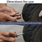 Car Tyre Repair Rubber Nail Car Wheel Punctures Screws Car Tire Repair Kit Car Motorcycle Tire Puncture Repair Screws Tool CM World