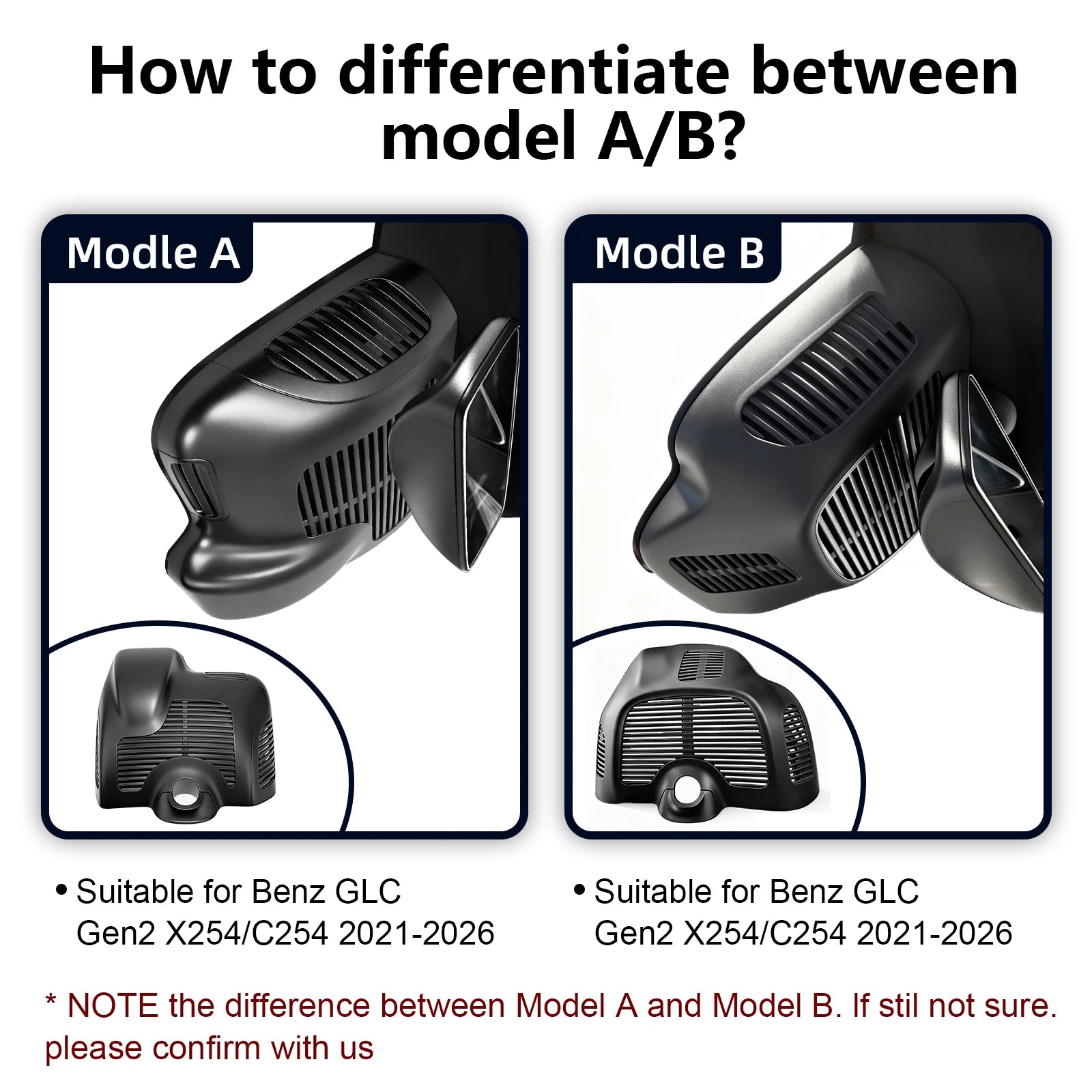 Mangoal 4K WiFi & APP GPS Car DVR Dash Cam For Mercedes Benz GLC Gen2 X254 C254 2021-2026 Model A/B Plug and Play Car Mobile World