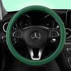 Car Anti-Slip Leather Steering Wheel Cover Universal Car Steering Wheel Protective Cover Fashion Style 38cm Sport Style Cool CM World