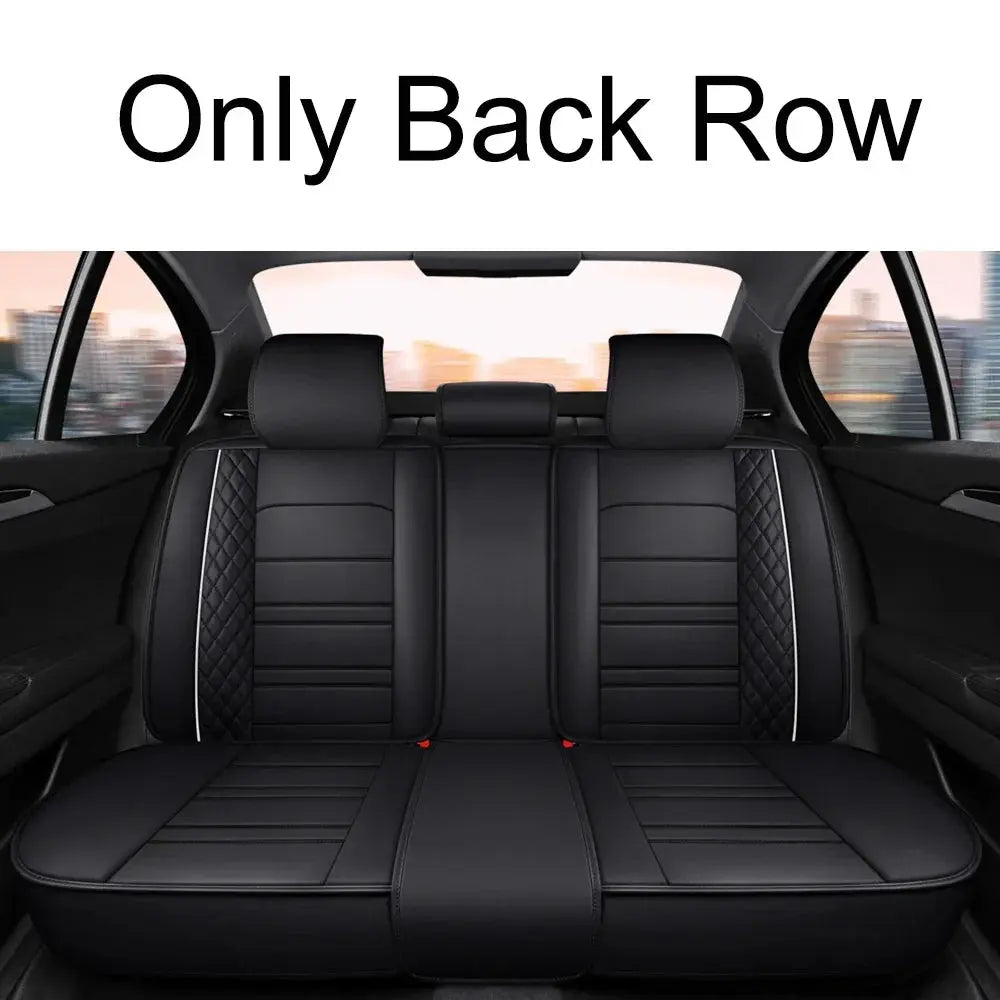 Full Coverage Pu Leather Car Seat Covers for PEUGEOT 206 307SW 308 407 408 508sw 208 2008 3008 4008 5008 Car Accessories CM World